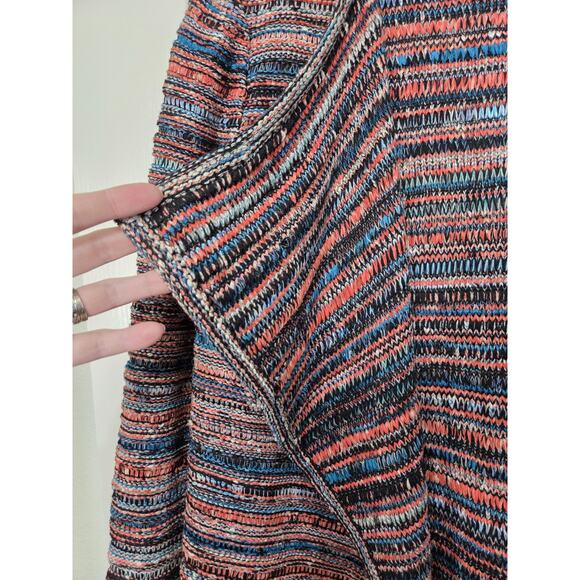 St. John Autumn Chunky Wool Blend Open Draped Knit Cardigan Sweater, Size Medium - Picture 4 of 13